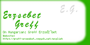 erzsebet greff business card